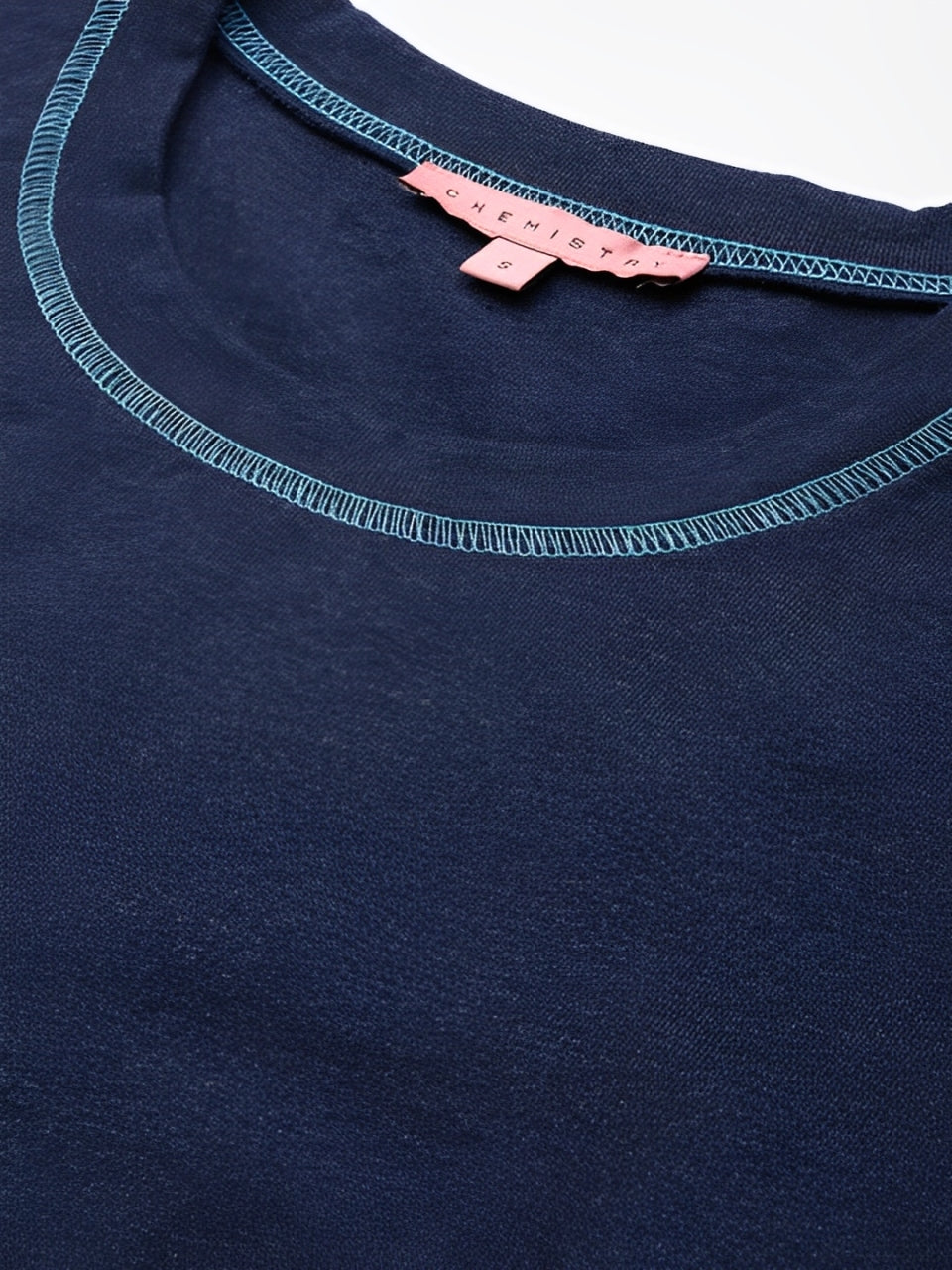 Essential Navy Blue Solid Co-ord set