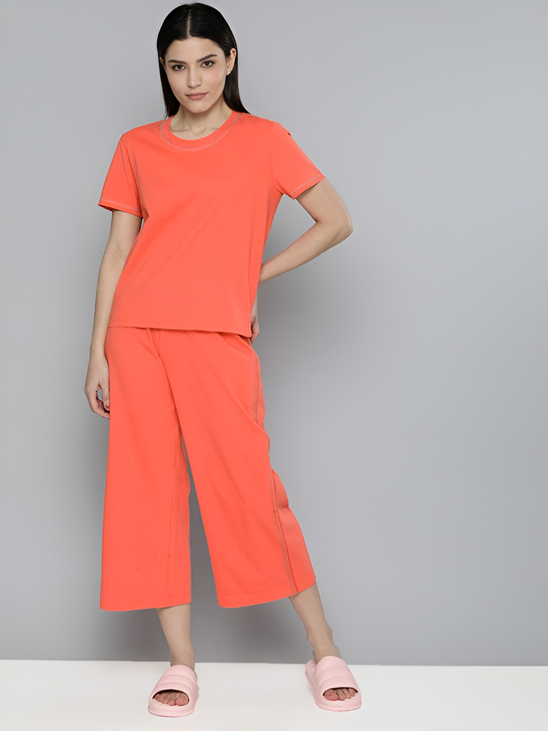 Essential Orange Solid Co-ord set