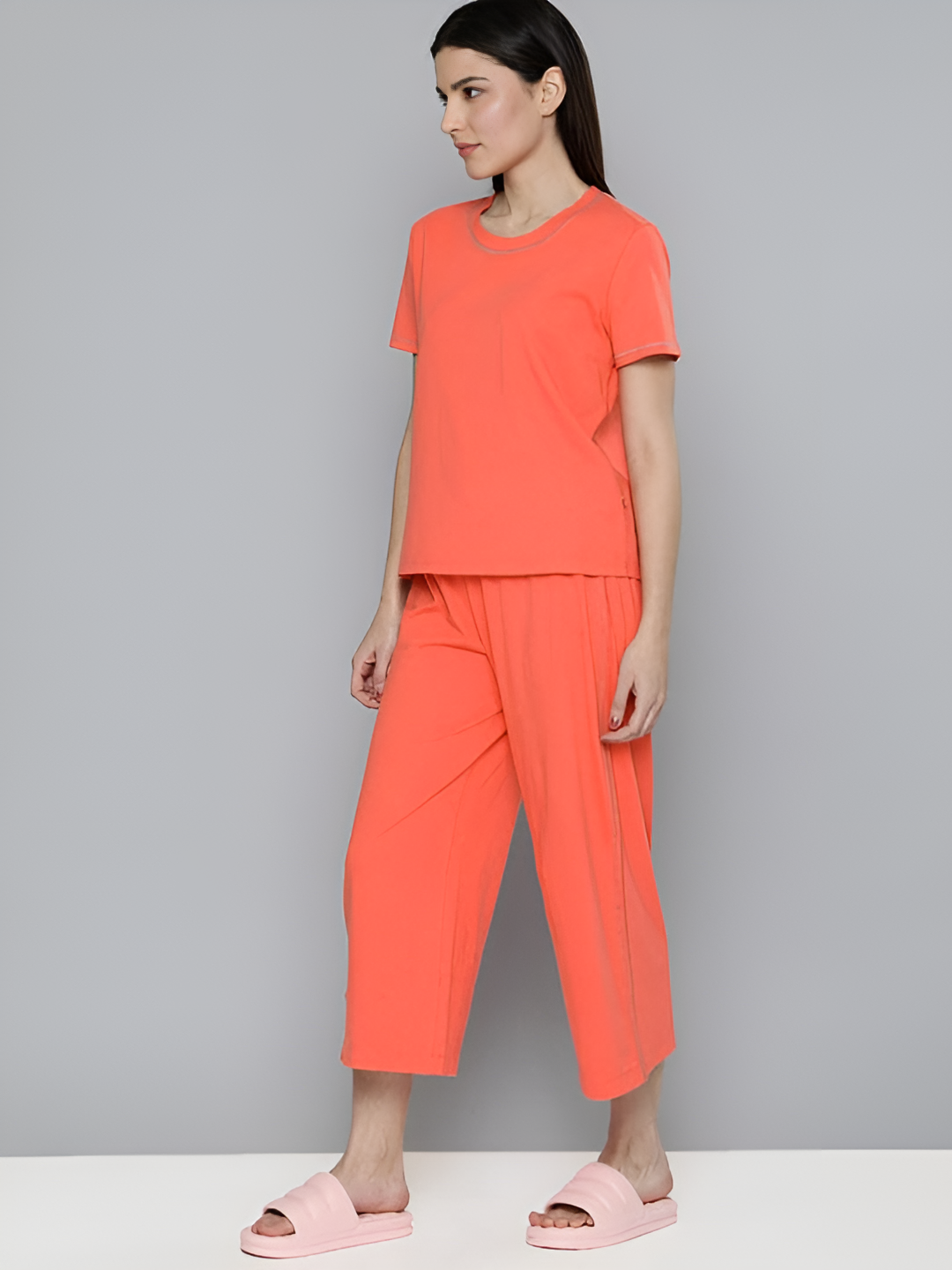Essential Orange Solid Co-ord set