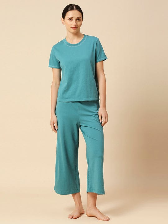 Essential Teal Solid Co-ord set