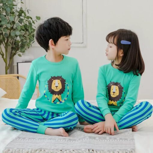Cute lion kids night suit