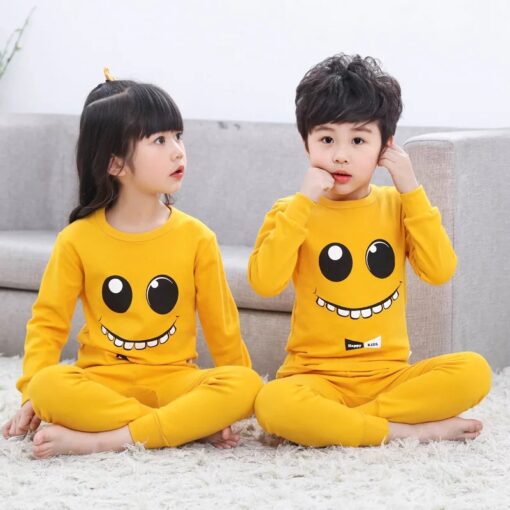 Yellow Monster kids night suit