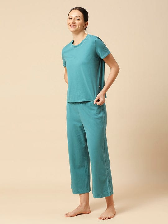 Essential Teal Solid Co-ord set