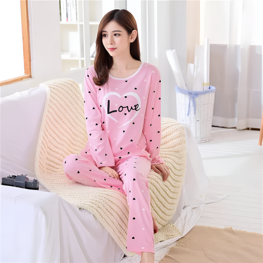 Pink Love Printed Paajma set